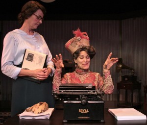 Elisa Carlson and Ellen McQueen in Ghost-Writer Elisa Carlson and Ellen McQueen in Ghost-Writer at Theatre in the Square